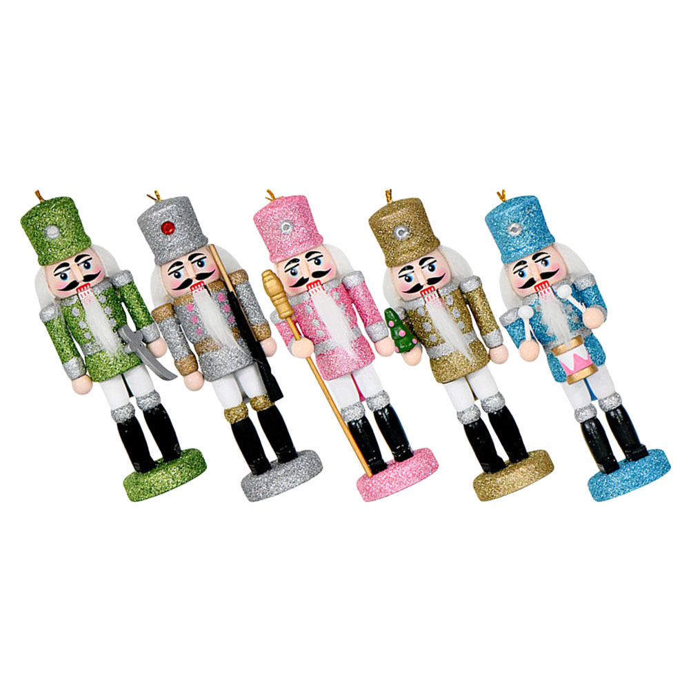 5個セット くるみ割り人形 ソルジャー クリスマスオーナメン - Nutcracker Figurine のレビューと価格