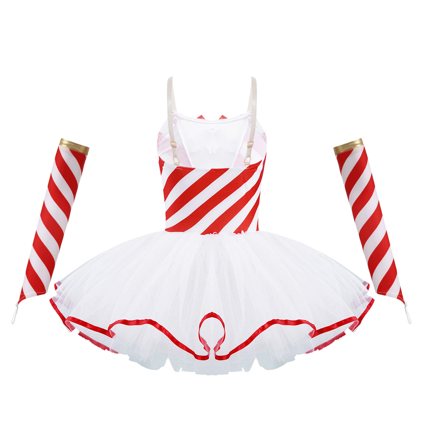 子供女の子クリスマスパーティーダンスドレスノースリーブキャン - Elf Costume Christmas のレビューと価格