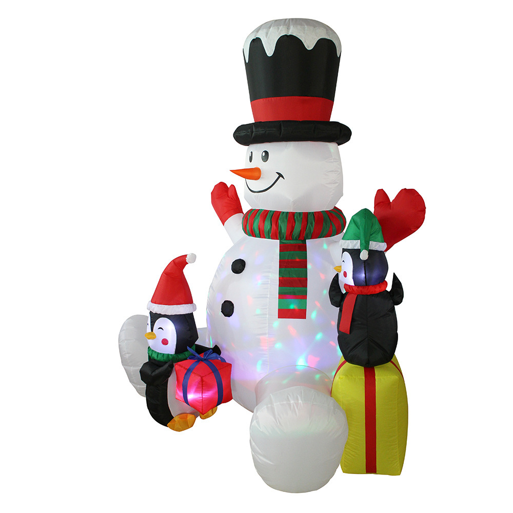 クリスマス インフレータブル スノーマン ペンギン スタック - Christmas Lights Outdoor のレビューと価格